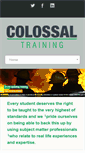 Mobile Screenshot of colossaltraining.co.uk