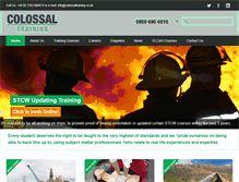 Tablet Screenshot of colossaltraining.co.uk